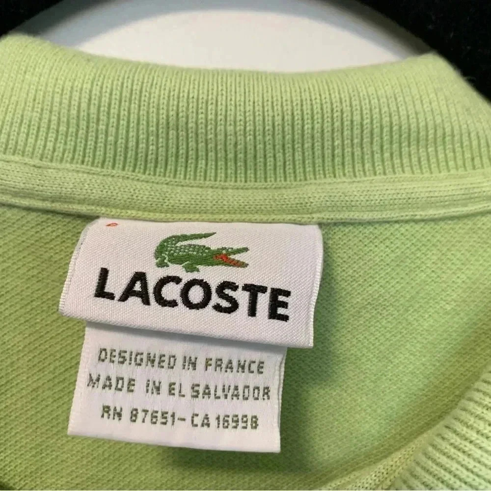 Lacoste green apple  polo shirt - Picture 2 of 6